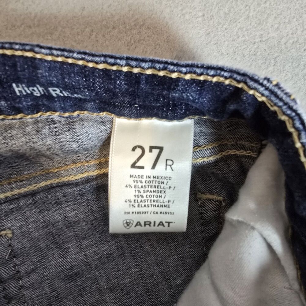 Ariat Jeans Womens 27 Ella Slim Trouser High Rise Rascal Blue 10032550 - Picture 3 of 9